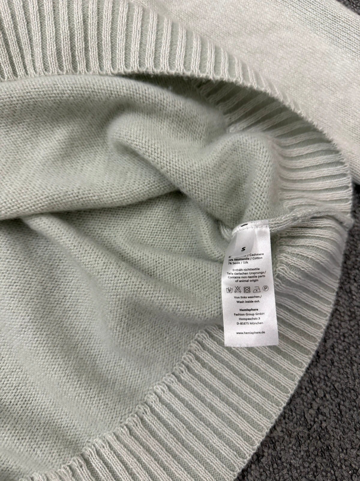 Hemisphere turquoise cashmere cotton silk blend cardigan - view 7