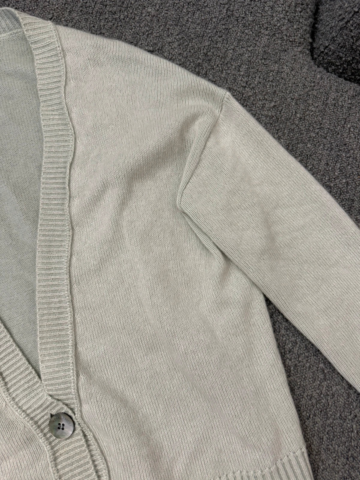 Hemisphere turquoise cashmere cotton silk blend cardigan - view 6