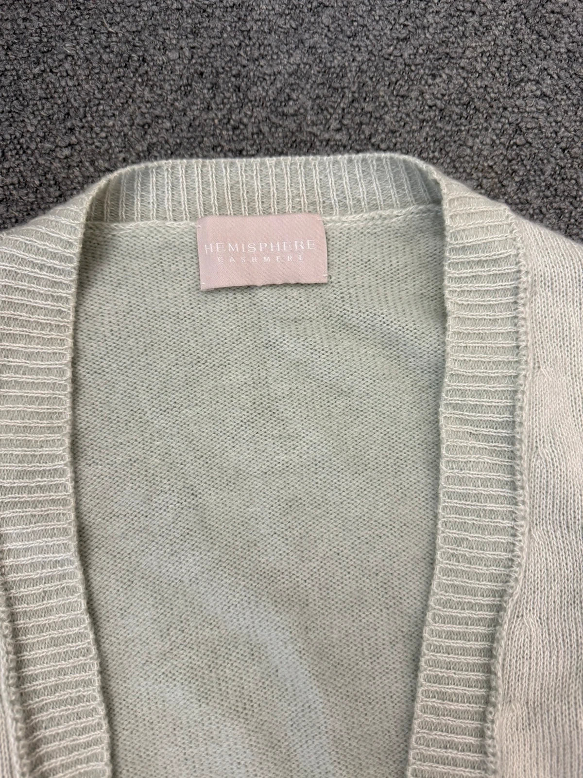 Hemisphere turquoise cashmere cotton silk blend cardigan - view 5