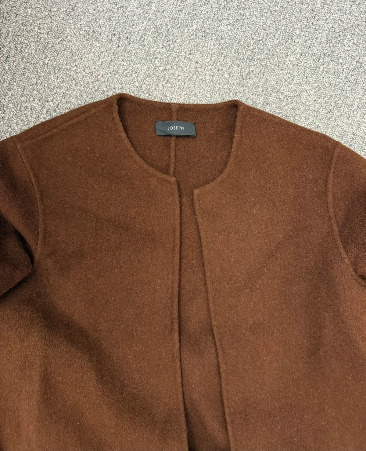 Joseph Oslo dbl cashmere brown belted coat - view 2