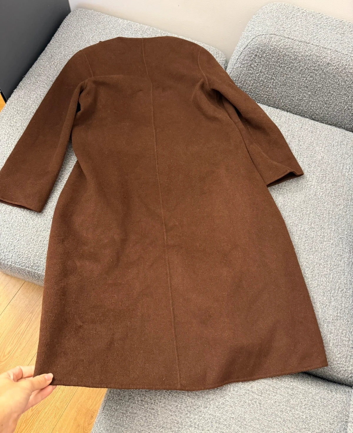 Joseph Oslo dbl cashmere brown belted coat - view 6