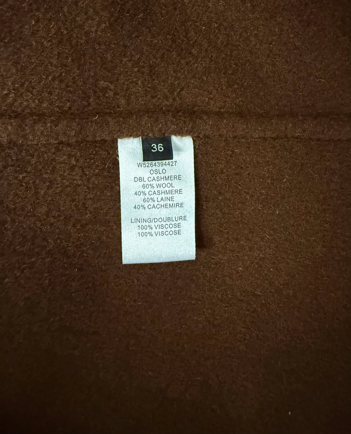 Joseph Oslo dbl cashmere brown belted coat - view 3