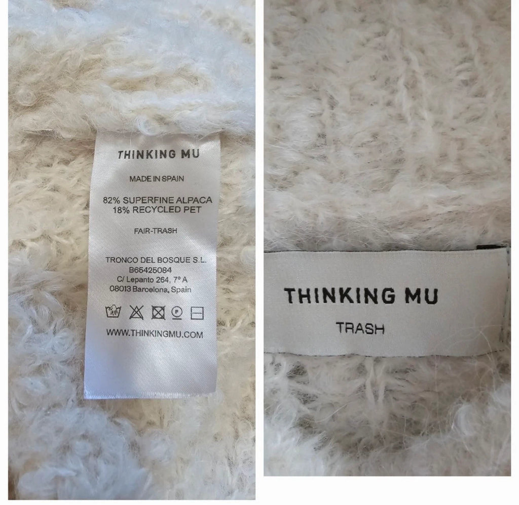 Thinking MU white superfine alpaca sweater - view 2
