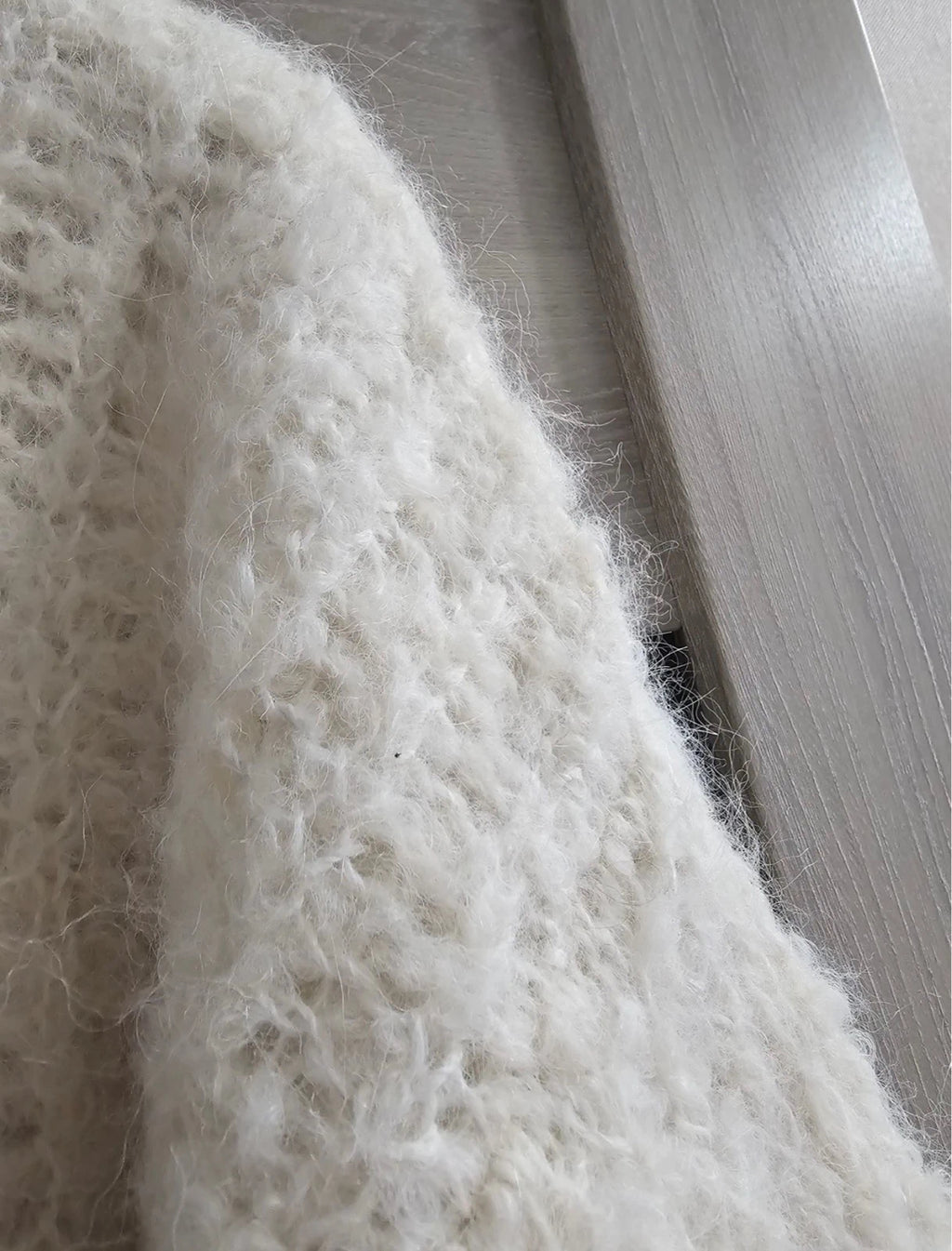 Thinking MU white superfine alpaca sweater - view 5