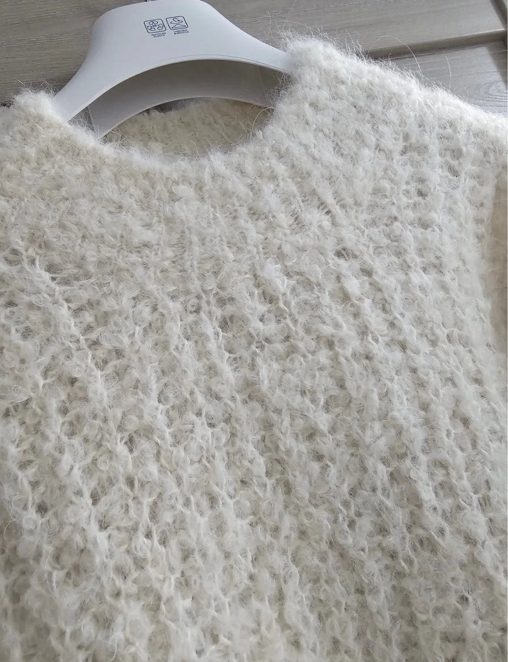 Thinking MU white superfine alpaca sweater - view 3
