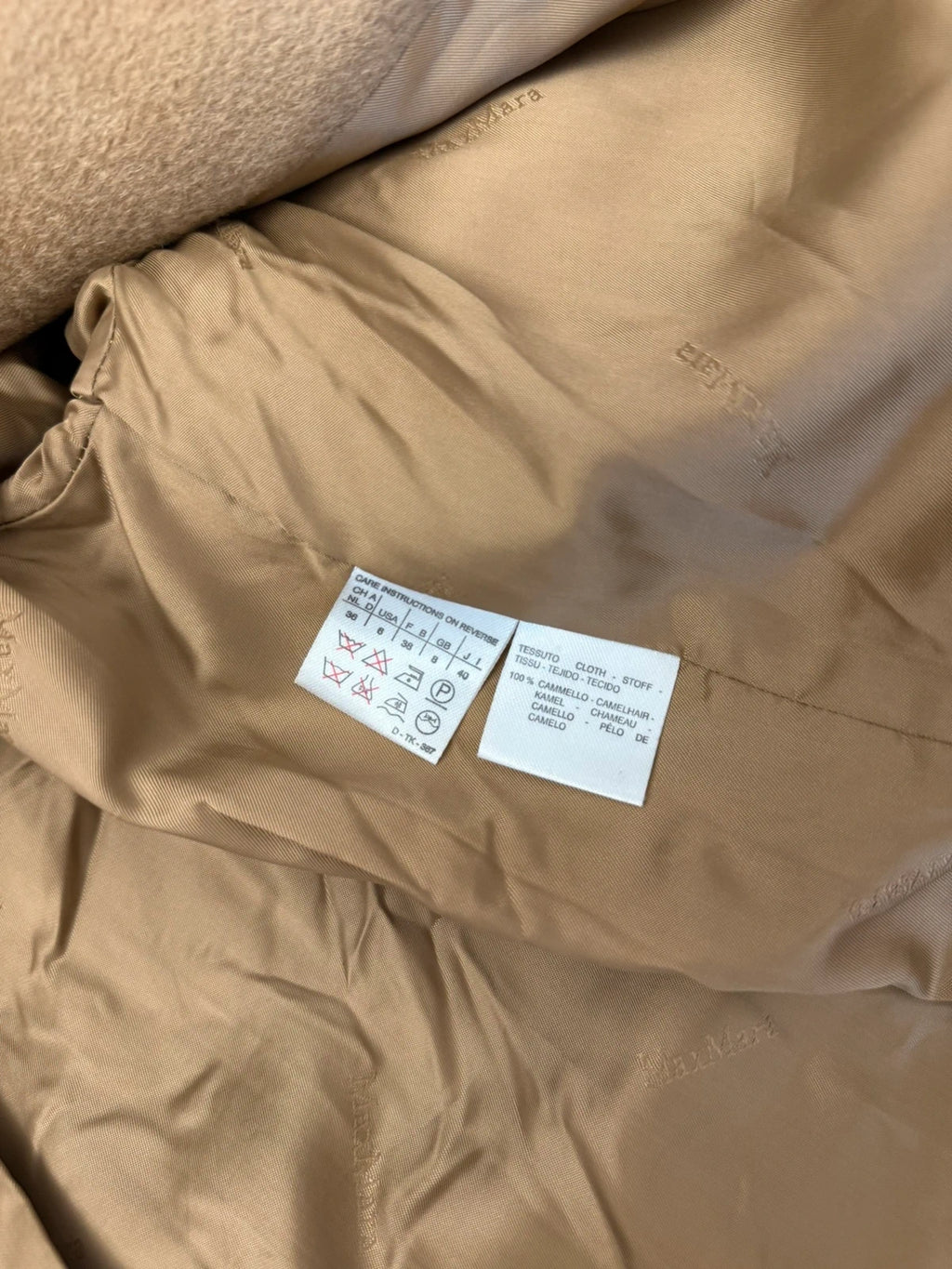 Max Mara beige 100% CAMEL wool long coat - view 11