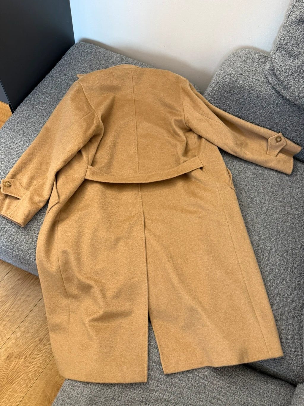 Max Mara beige 100% CAMEL wool long coat - view 13