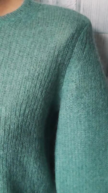 Vince turquoise alpaca mohair sweater - view 3
