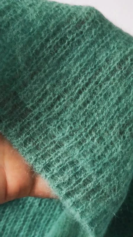 Vince turquoise alpaca mohair sweater - view 7
