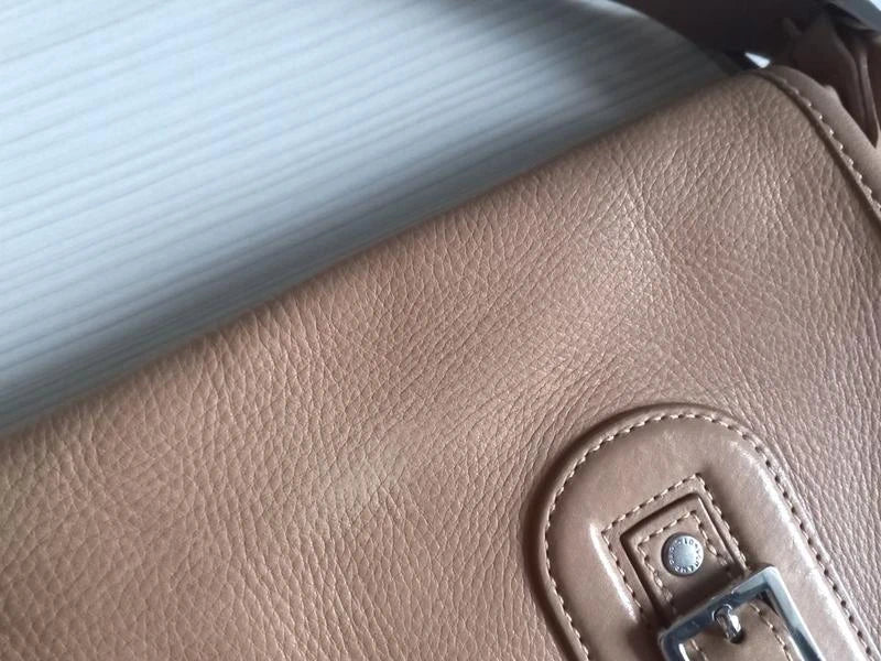 Longchamp cosmos beige leather messenger bag - view 10