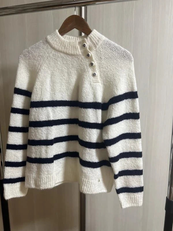Des Petits Hauts chico kid mohair striped sweater