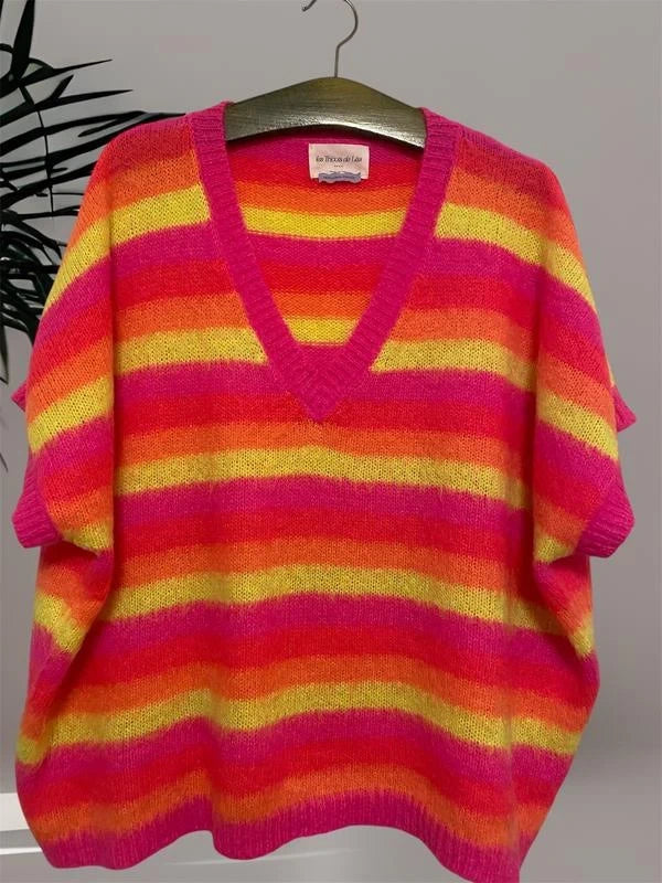 Les Tricots de Léa mohair sleeves vest