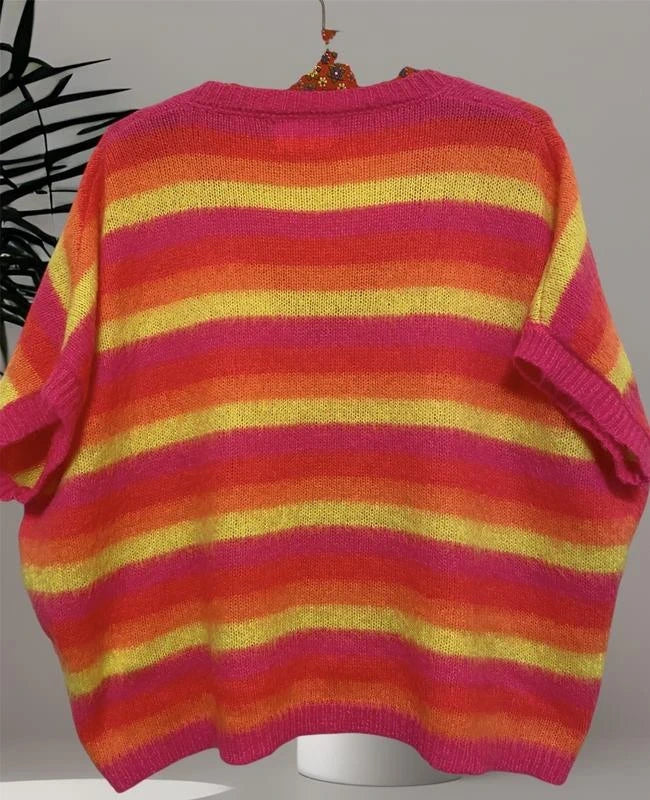 Les Tricots de Léa mohair sleeves vest - view 5