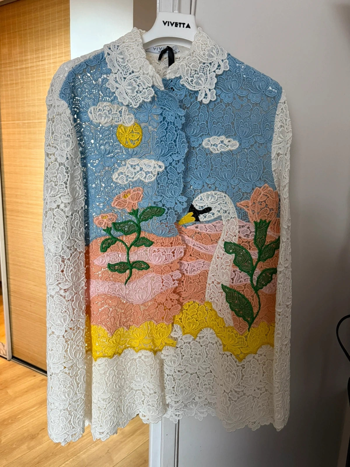 Vivetta new cotton lace blouse shirt