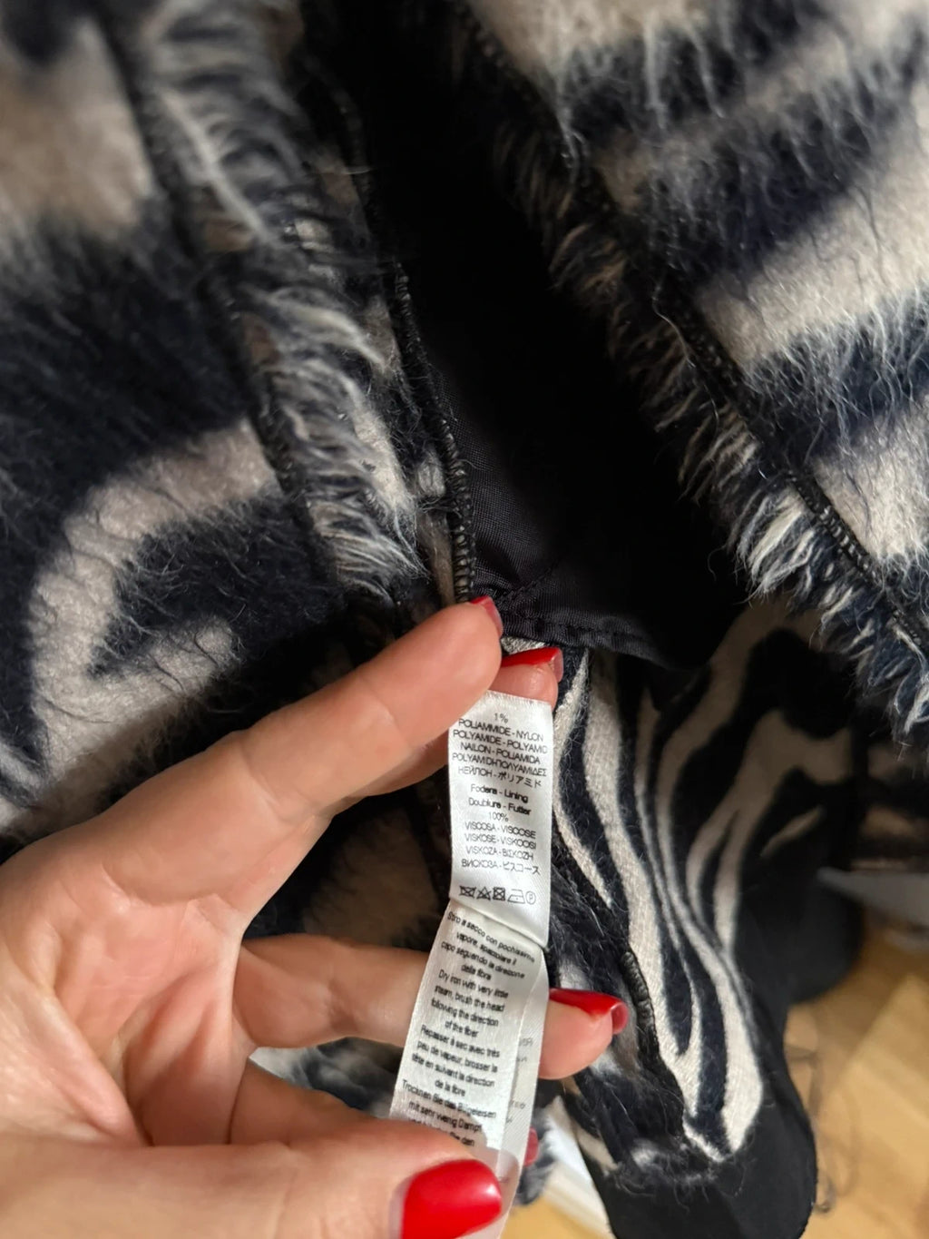 Forte Forte new zebra print wool alpaca coat jacket - view 10