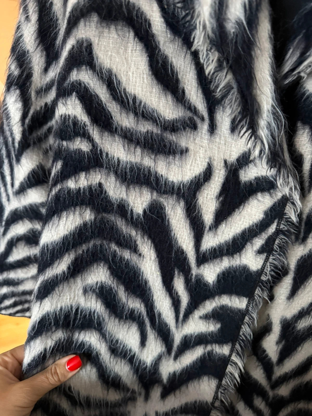 Forte Forte new zebra print wool alpaca coat jacket - view 4