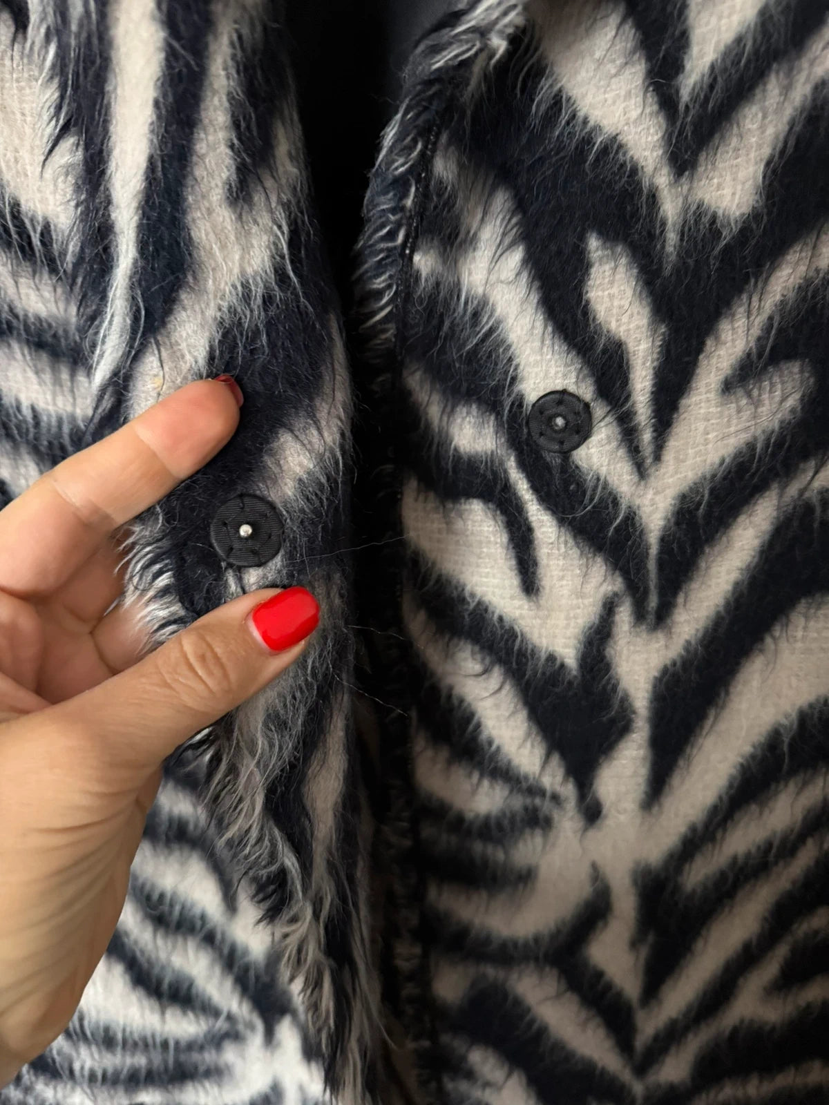 Forte Forte new zebra print wool alpaca coat jacket - view 5