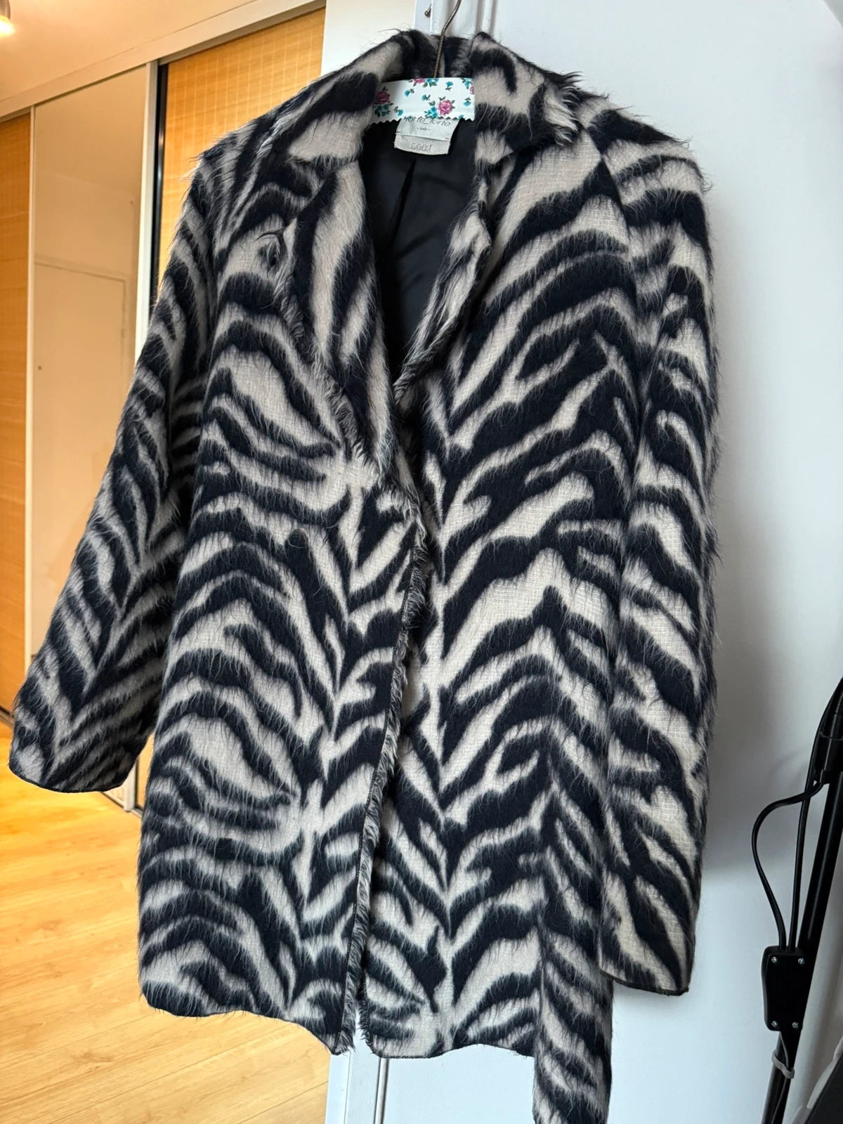 Forte Forte new zebra print wool alpaca coat jacket - view 2