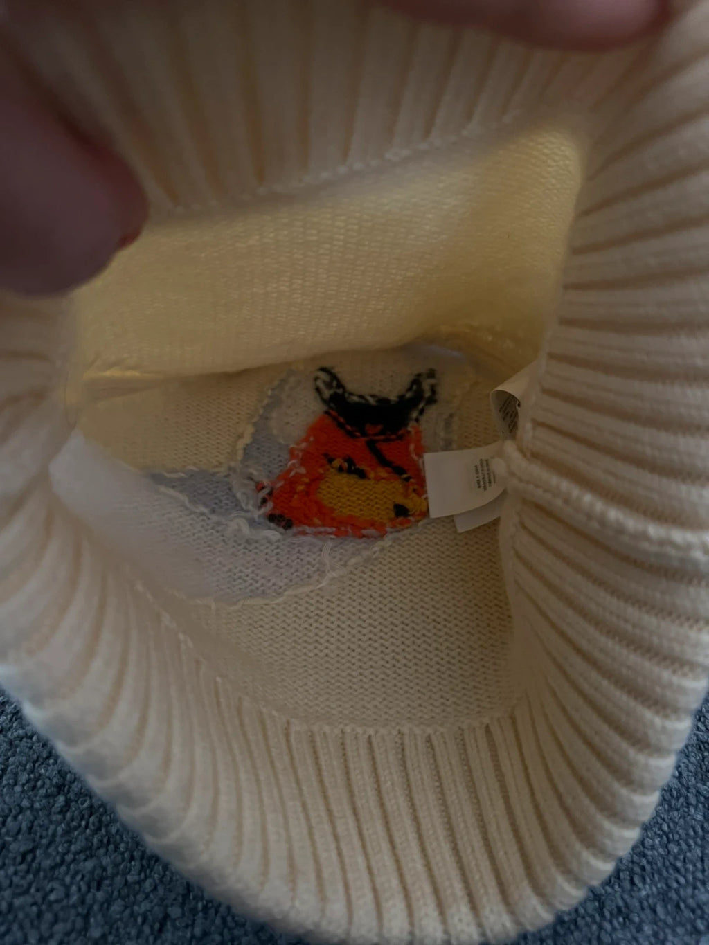 J.W. Anderson new sheep wool cream swan hat - view 6