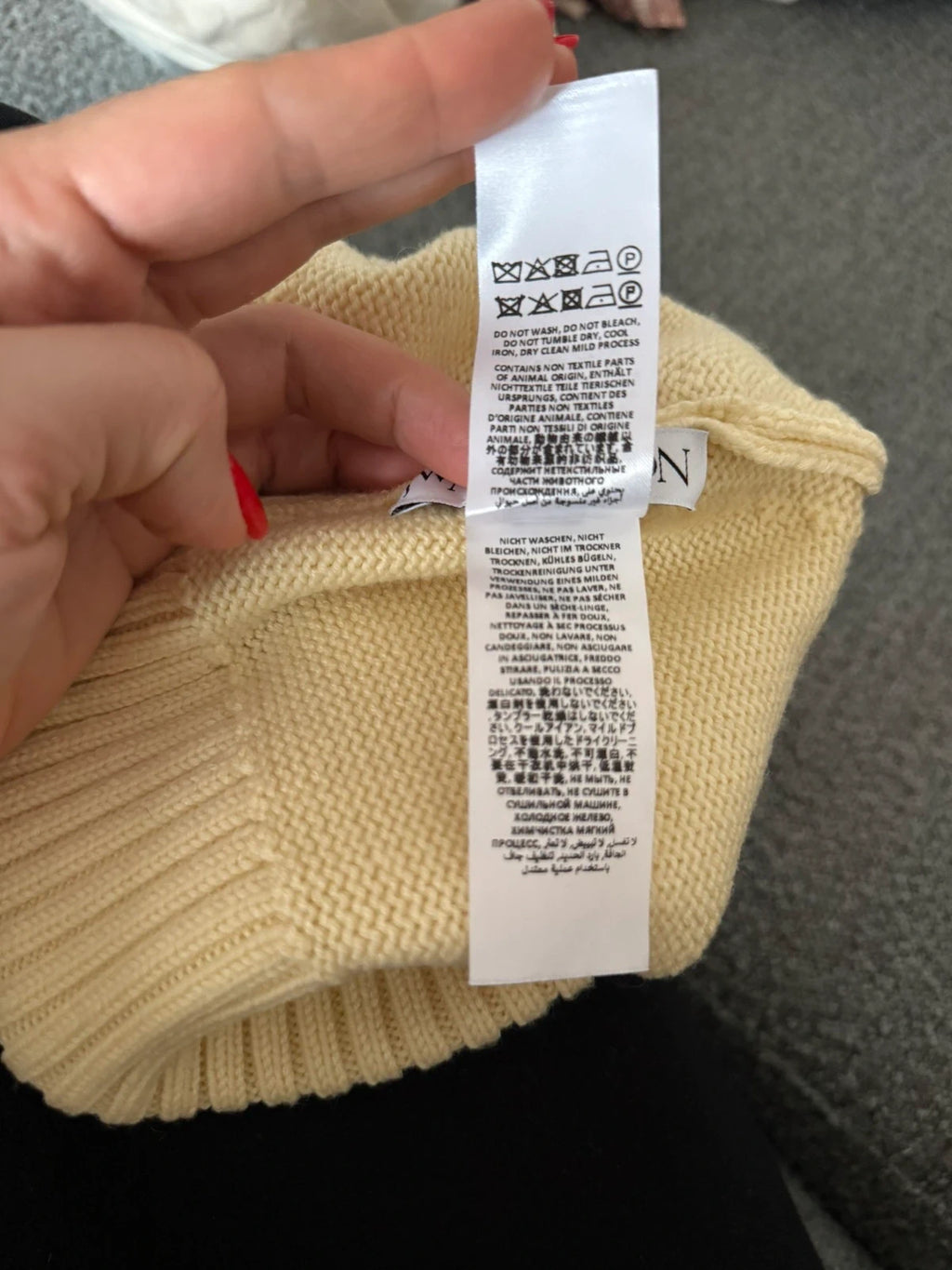 J.W. Anderson new sheep wool cream swan hat - view 8