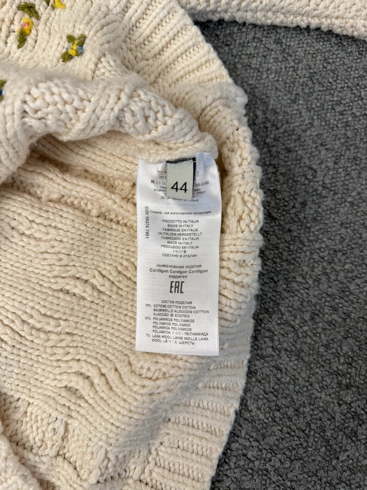 Etro cotton knitted cardigan - view 6