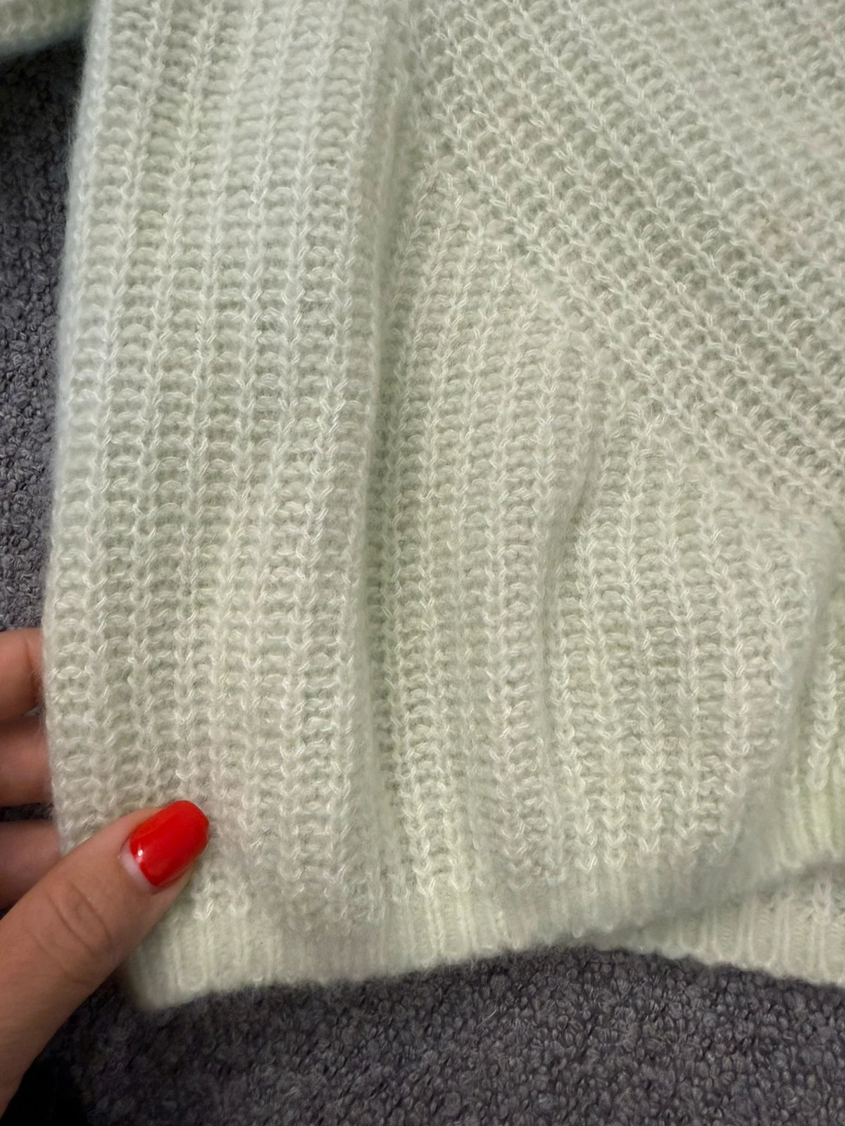 Hemisphere new light green cashmere cotton cardigan - view 6