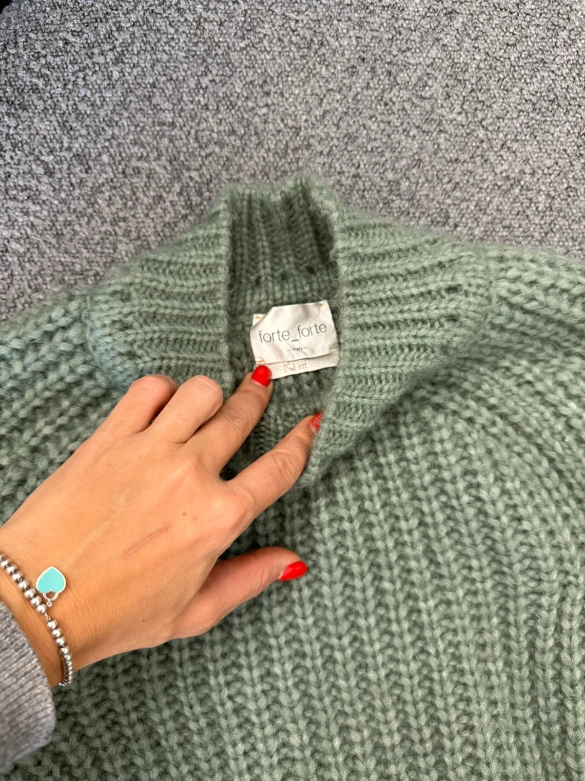 Forte Forte pale green alpaca sweater - view 3