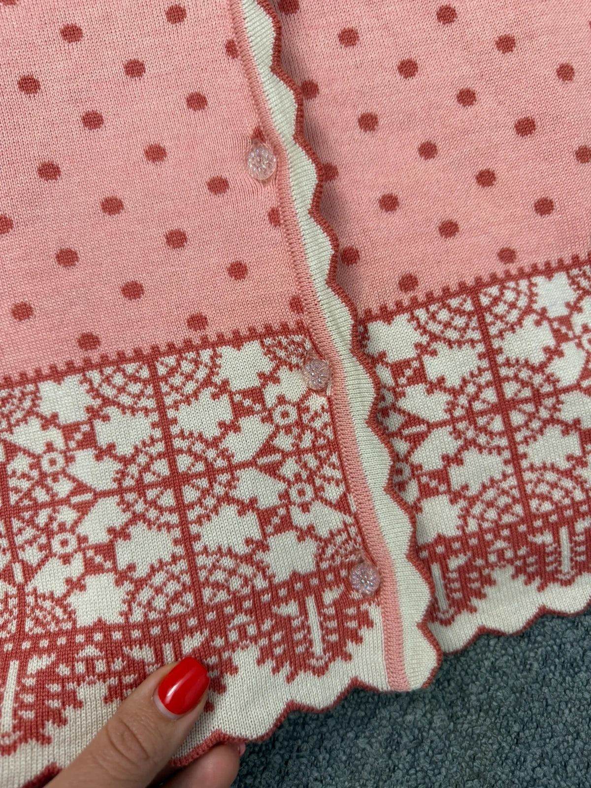 Oleana espeland silk wool pink cardigan - view 4