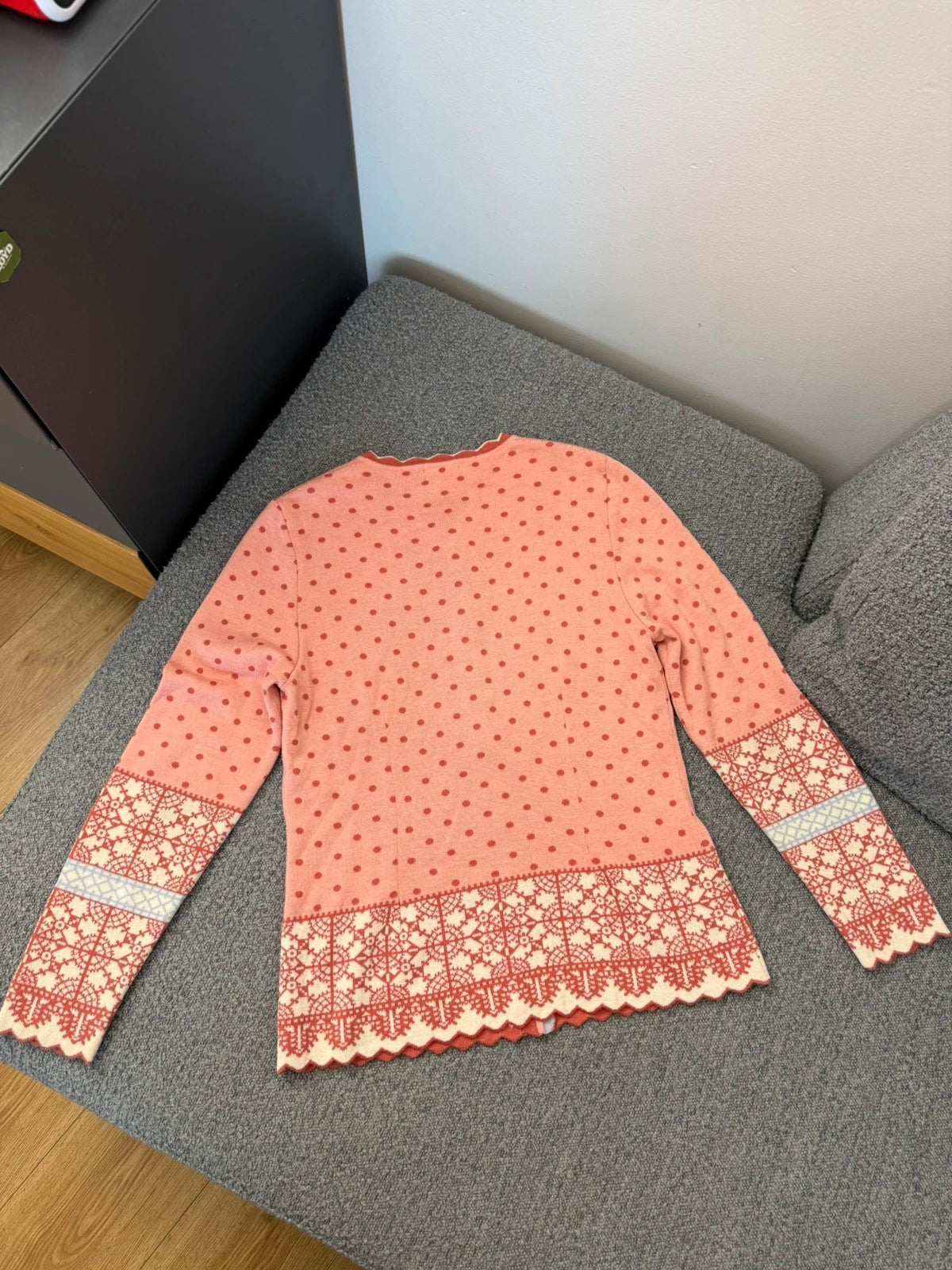 Oleana espeland silk wool pink cardigan - view 7