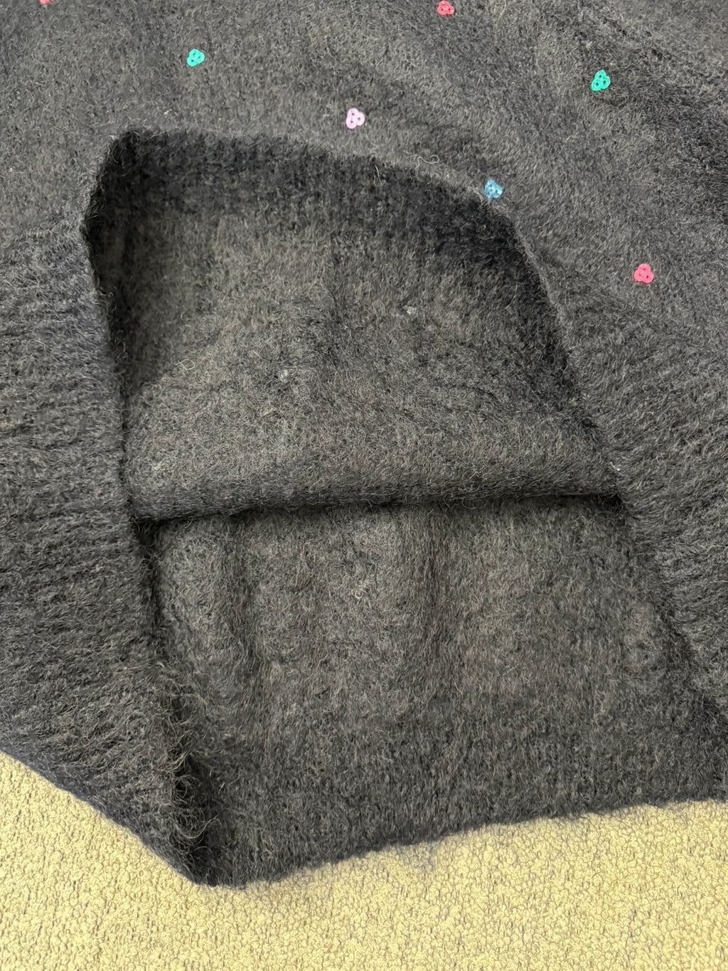 Des Petits Hauts kid mohair sequin decorated jumper sweater - view 6