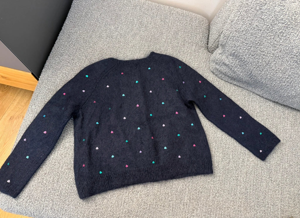 Des Petits Hauts kid mohair sequin decorated jumper sweater - view 7