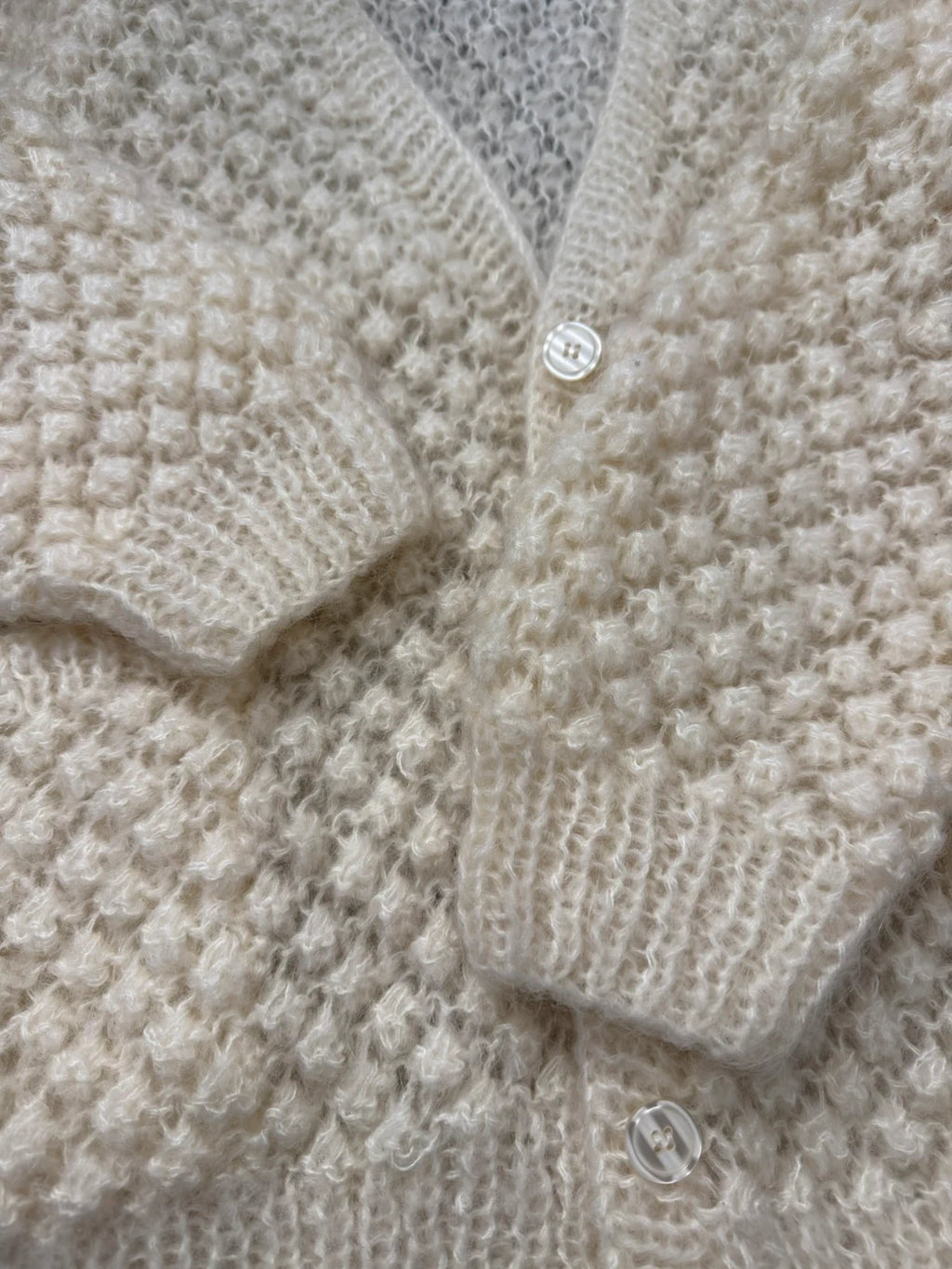 Mes Demoiselles snow white new mohair knitted cardigan - view 8