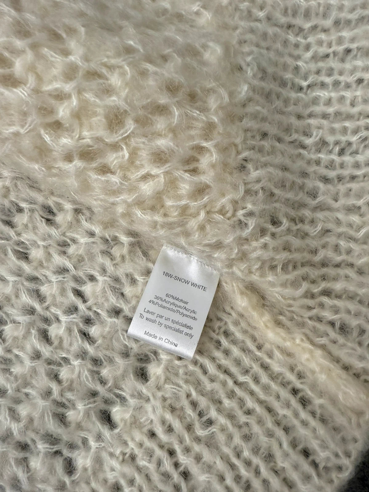 Mes Demoiselles snow white new mohair knitted cardigan - view 6