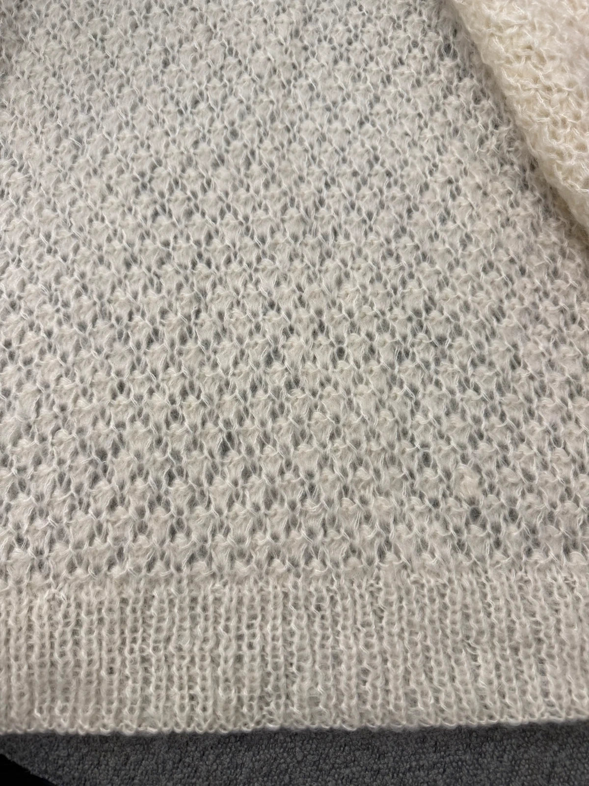 Mes Demoiselles snow white new mohair knitted cardigan - view 7