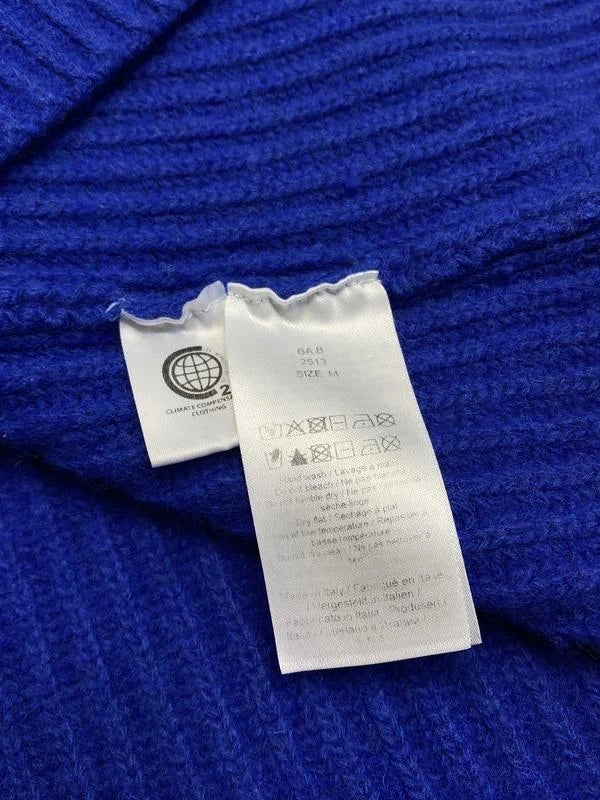 Ganni wool electric blue sleeveless vest - view 6