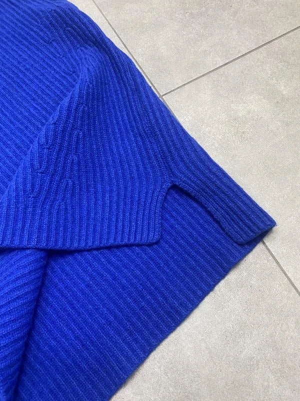 Ganni wool electric blue sleeveless vest - view 5