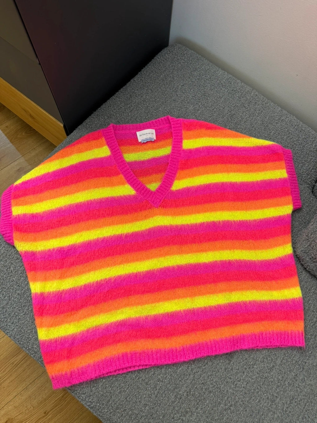 Les Tricots de Léa mohair sleeves vest - view 8