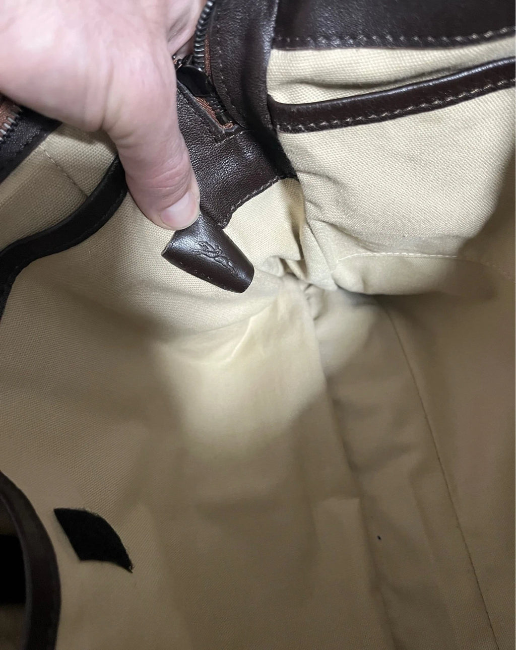 Longchamp 3D new brown leather laptop bag briefcase - view 7