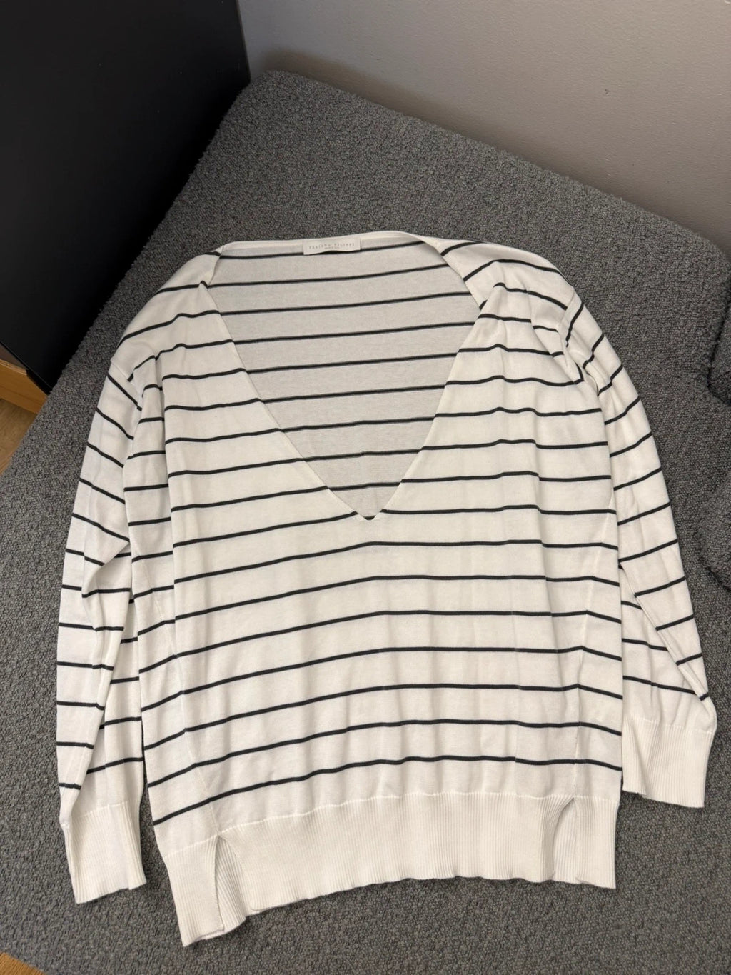 Fabiana Filippi new cotton striped light summer jumper