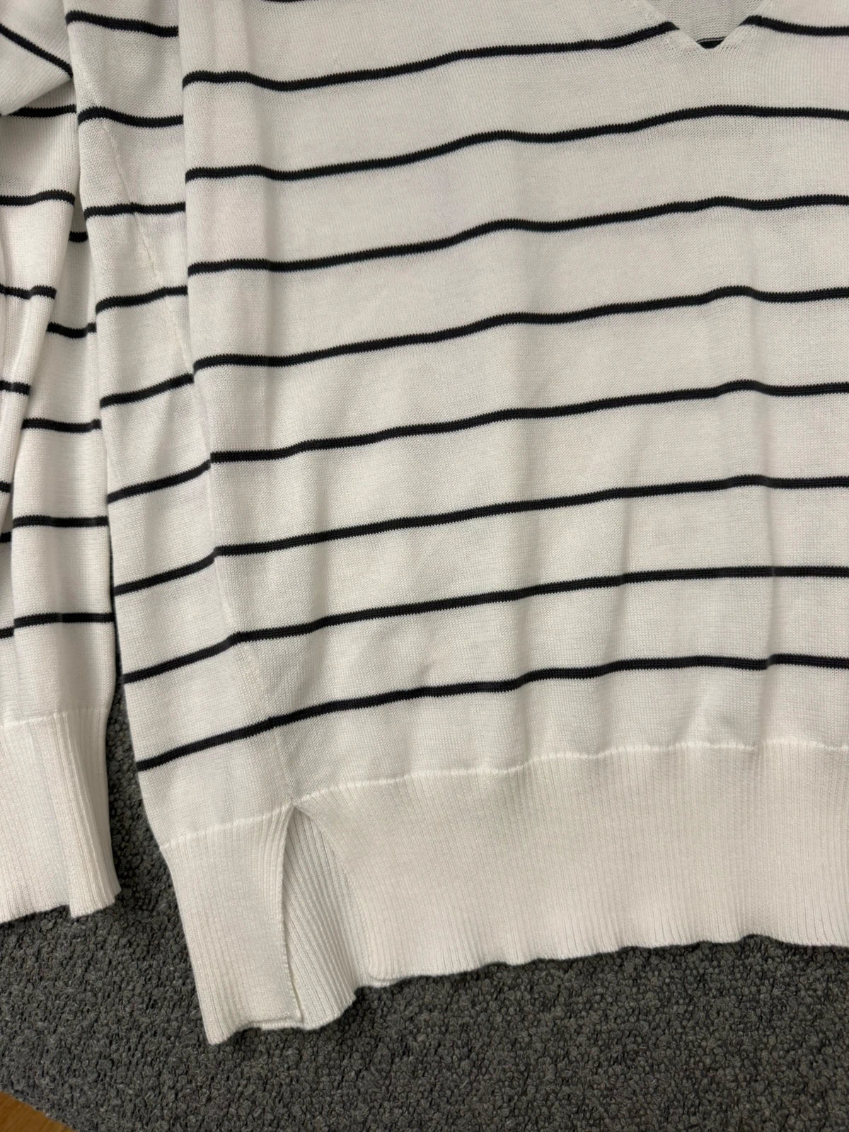 Fabiana Filippi new cotton striped light summer jumper - view 3