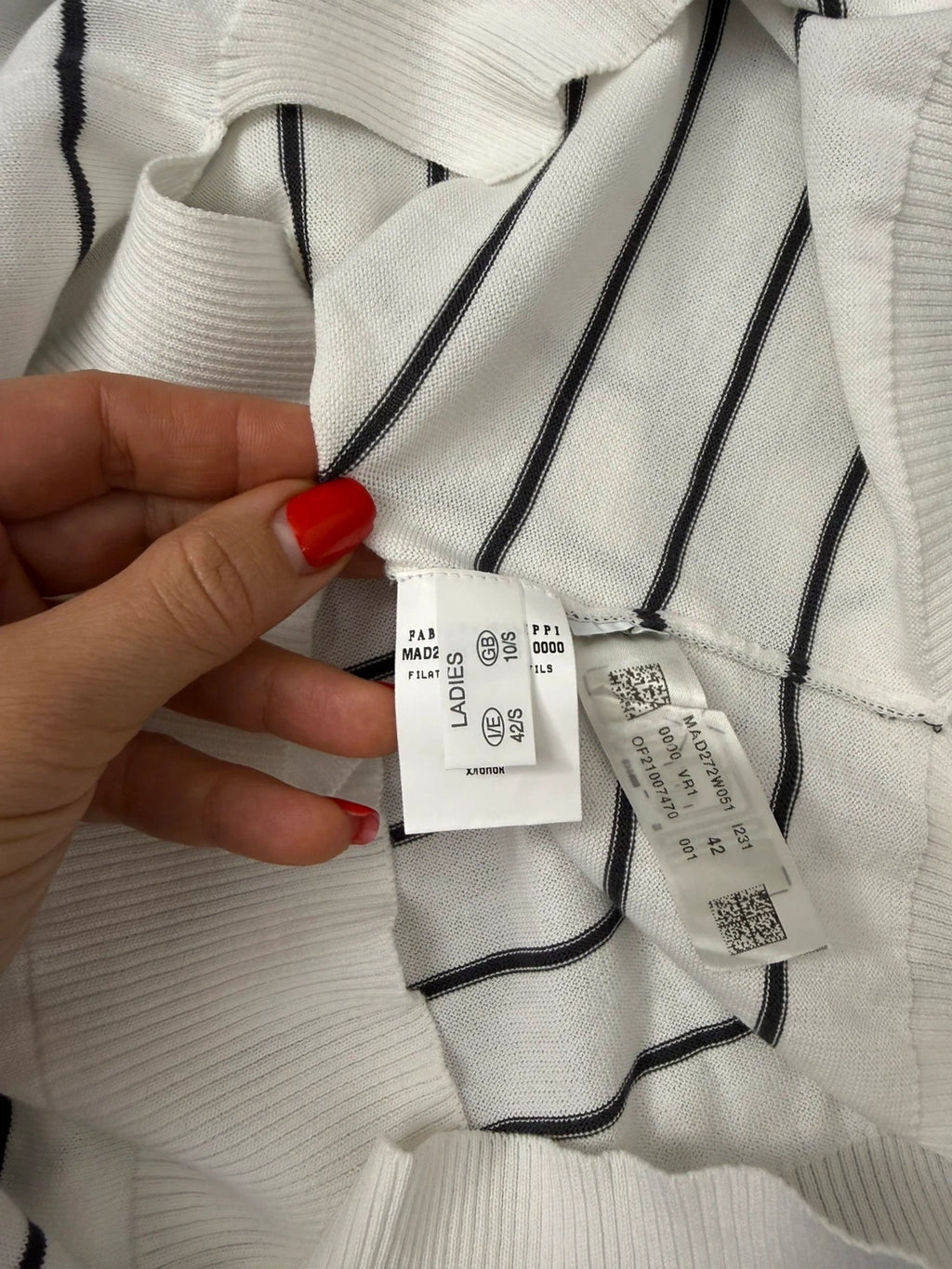 Fabiana Filippi new cotton striped light summer jumper - view 5