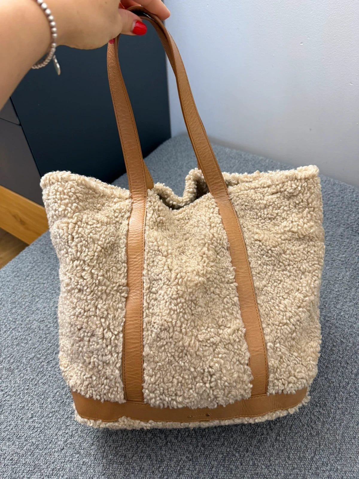 Vanessa Bruno new beige leather fur bag - view 3