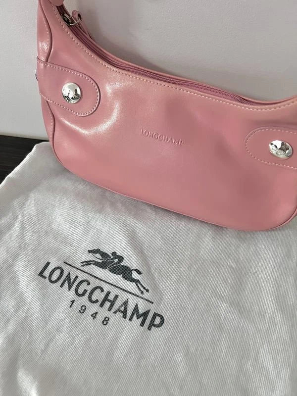 Longchamp pink leather baguette bag - view 3