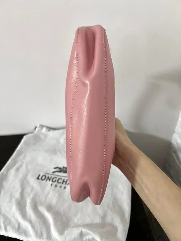 Longchamp pink leather baguette bag - view 5