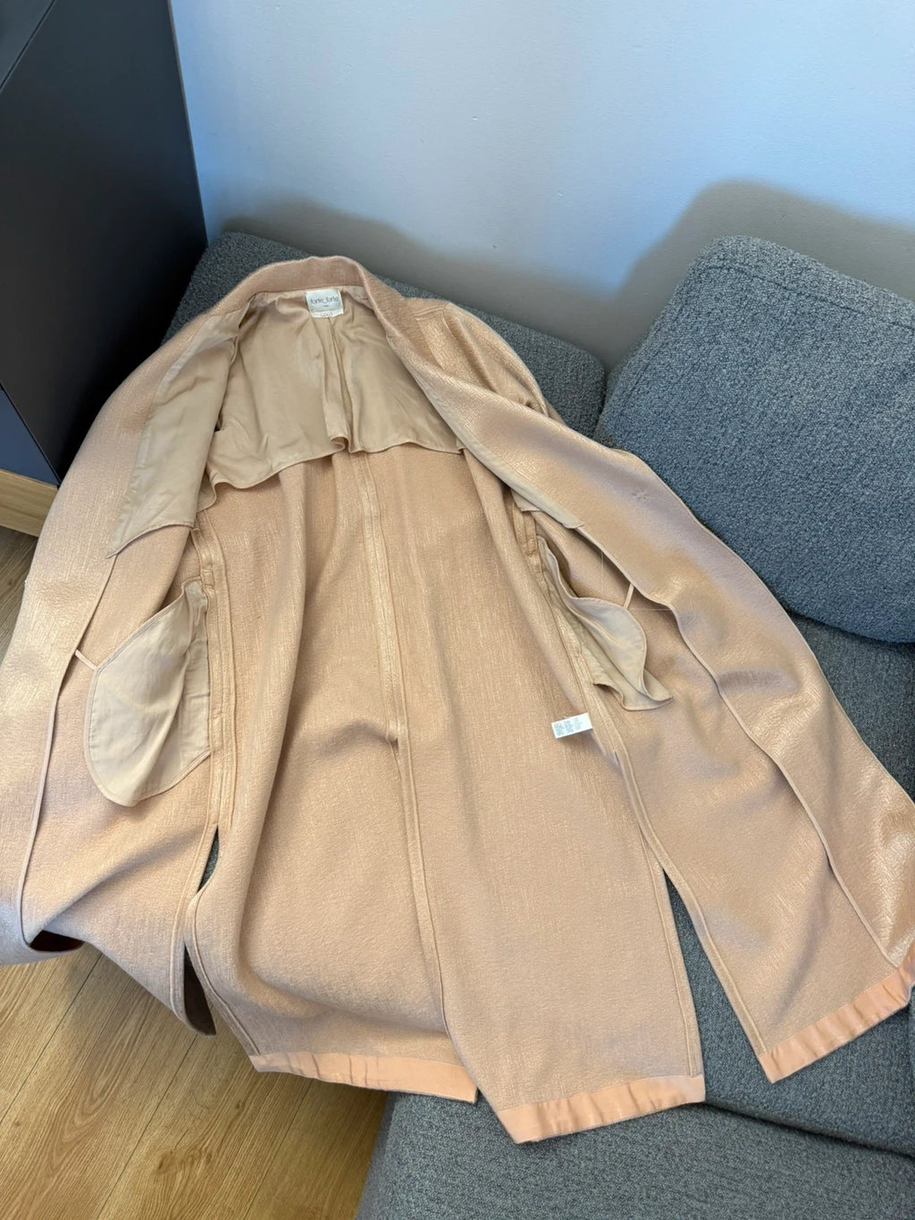 Forte Forte beige wool long belted coat - view 8