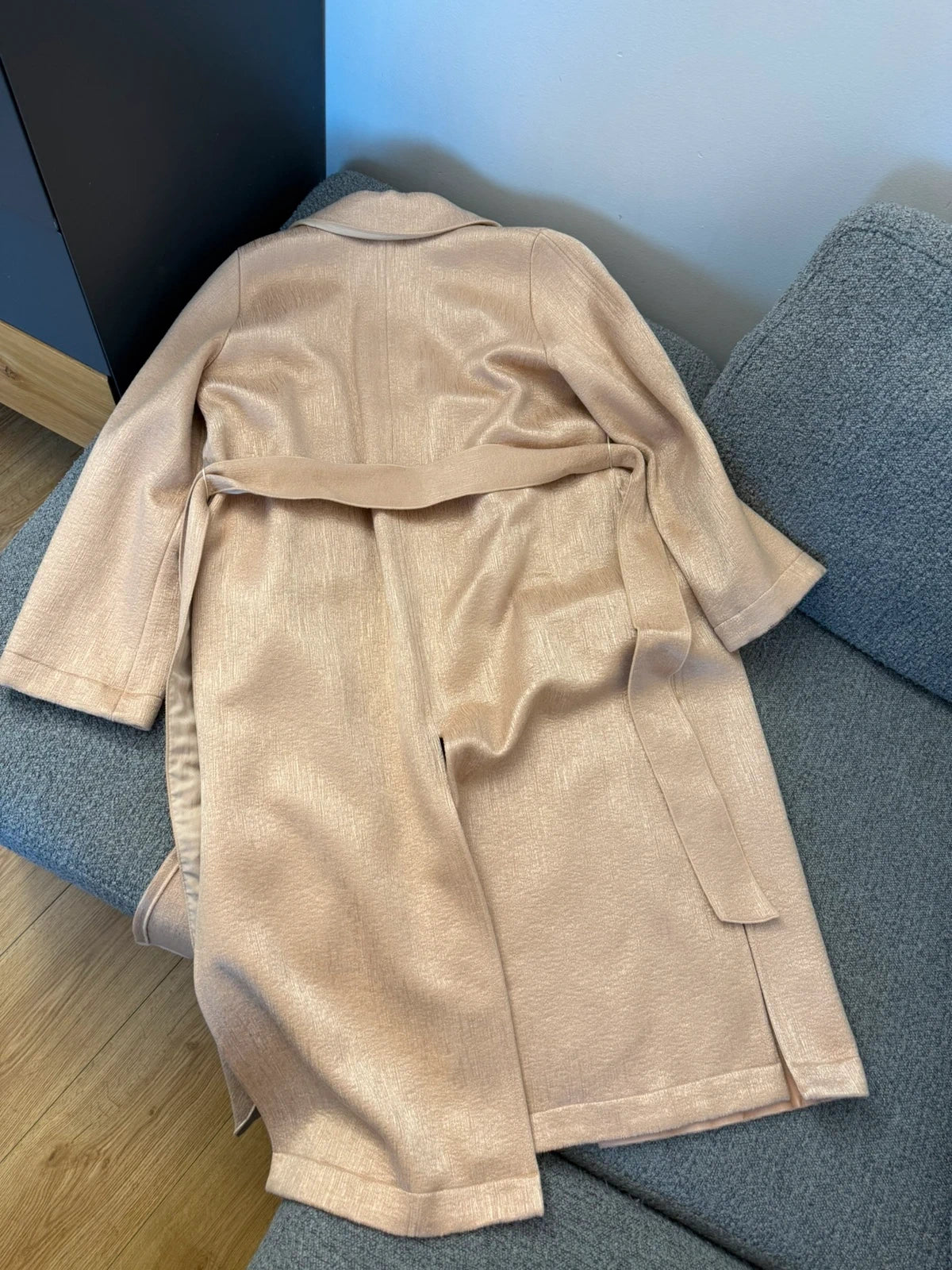 Forte Forte beige wool long belted coat - view 11