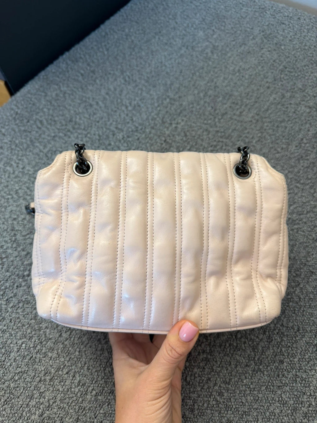 Longchamp Brioche light pink leather crossbody shoulder bag - view 6
