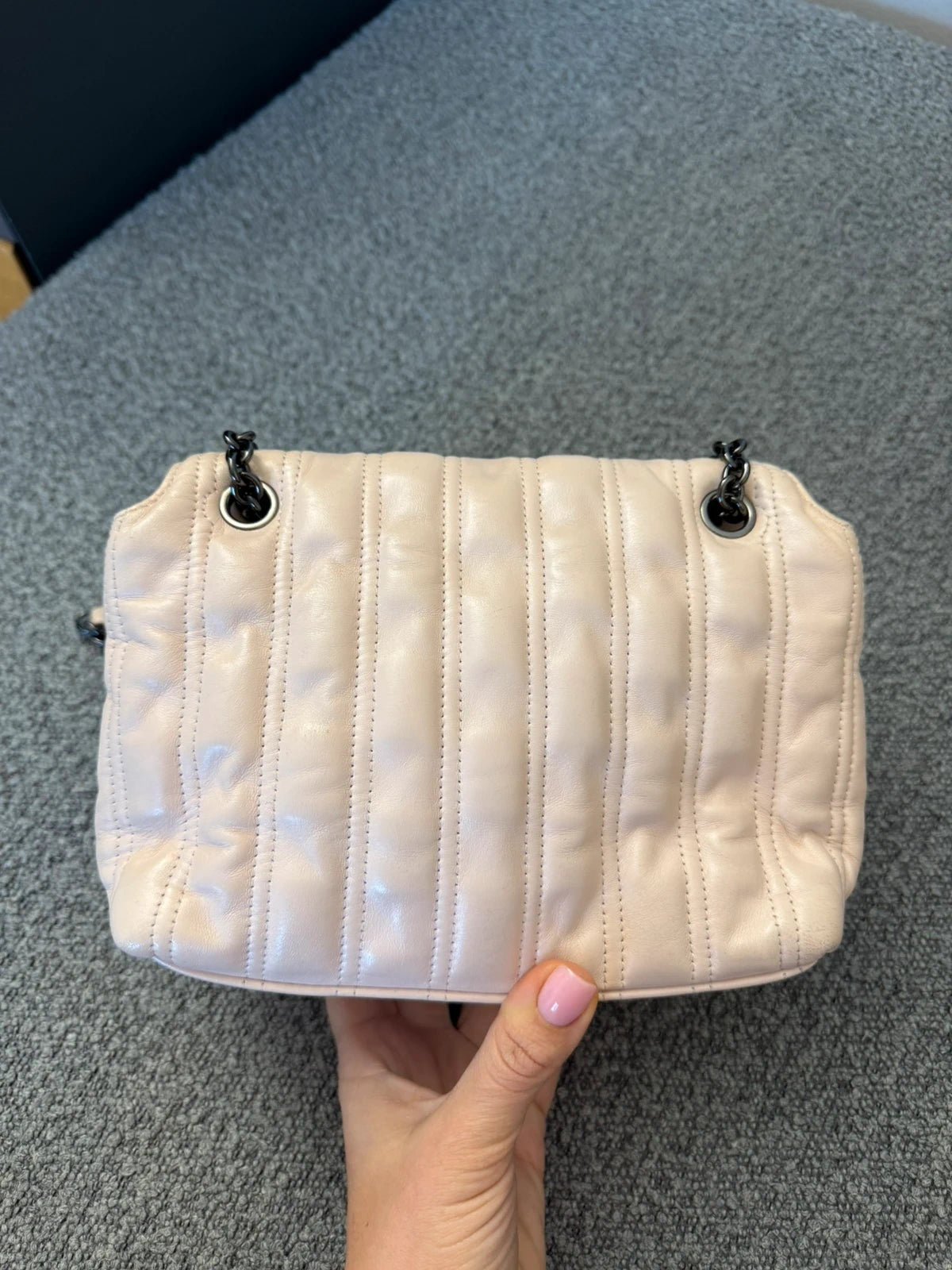 Longchamp Brioche light pink leather crossbody shoulder bag - view 6