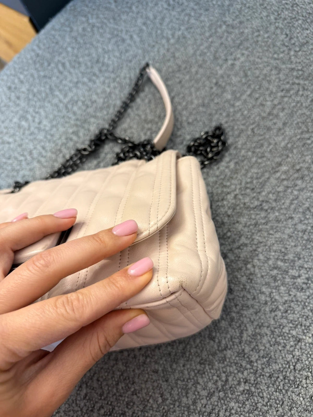 Longchamp Brioche light pink leather crossbody shoulder bag - view 10