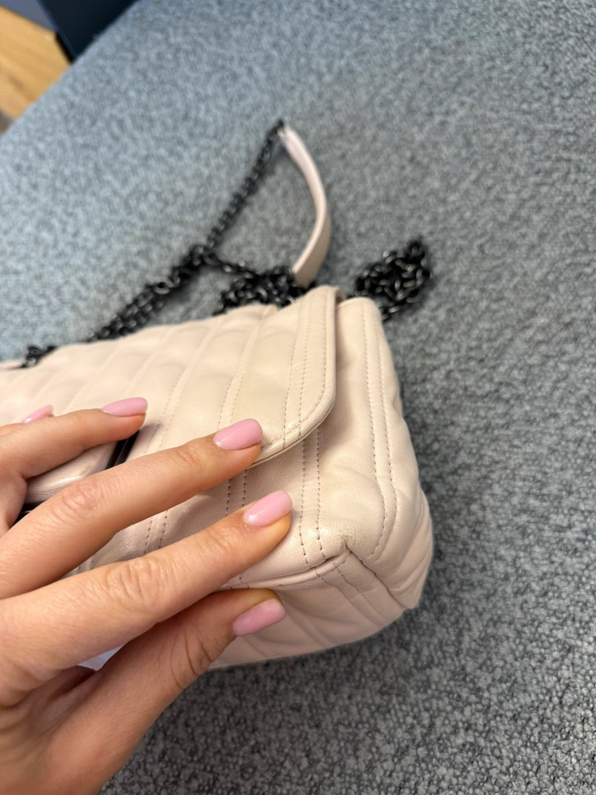 Longchamp Brioche light pink leather crossbody shoulder bag - view 10